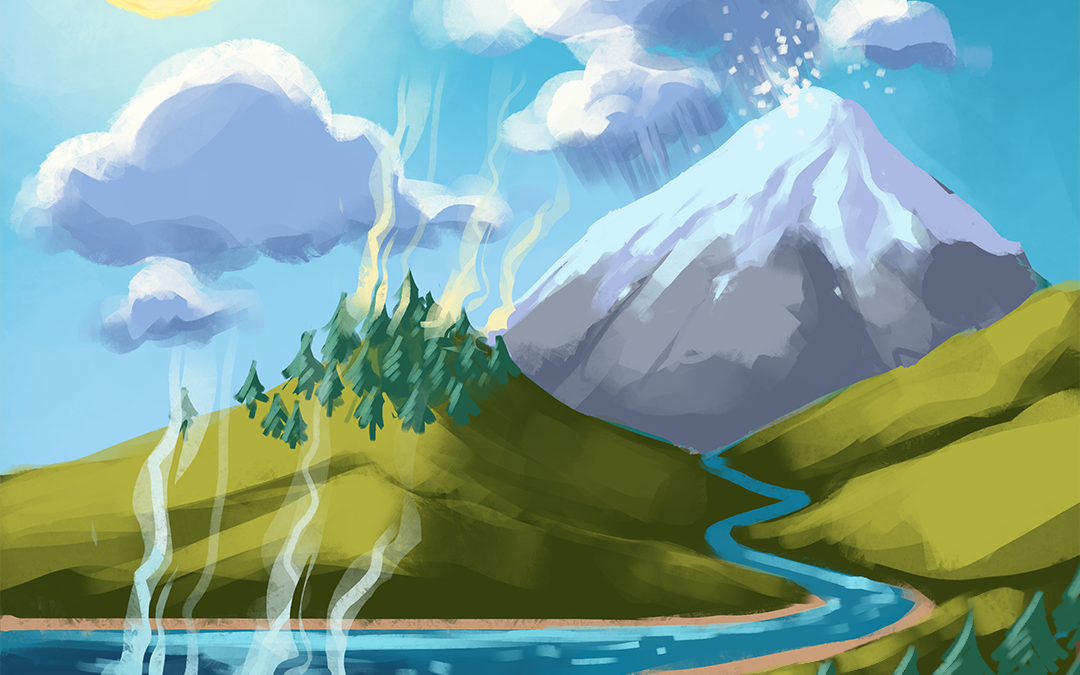 Fun fact !  Le cycle de l’eau est un ballet permanent 🌀​🌊